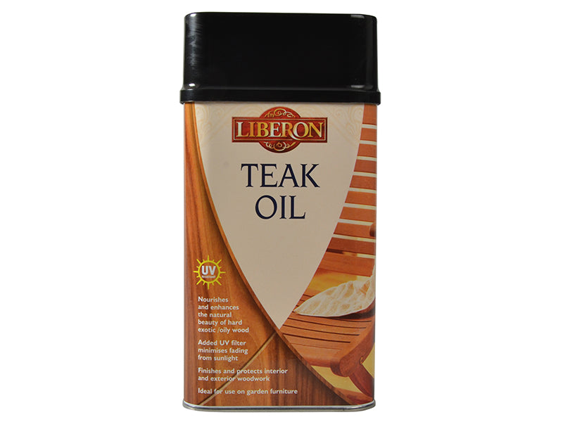Liberon 014634 Teak Oil with UV Filters 1 litre