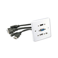 Lindy Multi AV Faceplate White