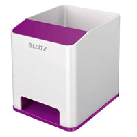 Leitz WOW Sound Pen Holder Wht/Purp