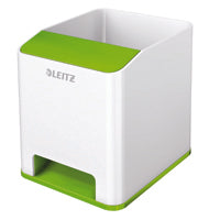Leitz WOW Sound Pen Holder Wht/Grn