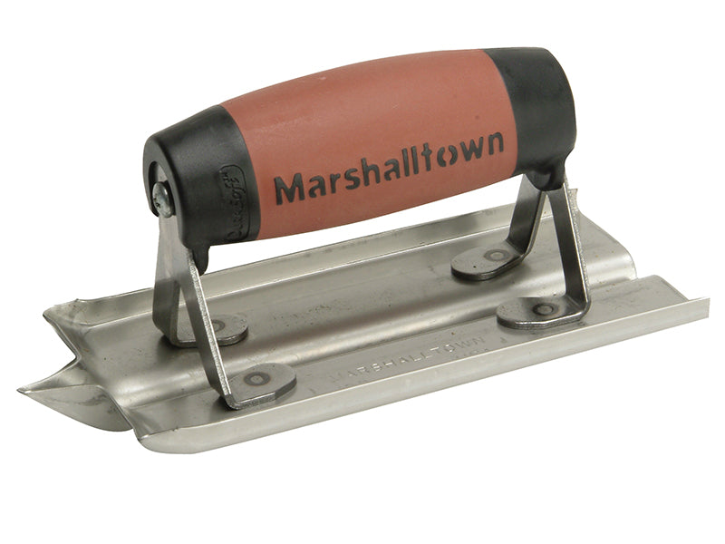 Marshalltown M180D M180D Stainless Steel Groover Trowel DuraSoft� Handle 6 x 3in