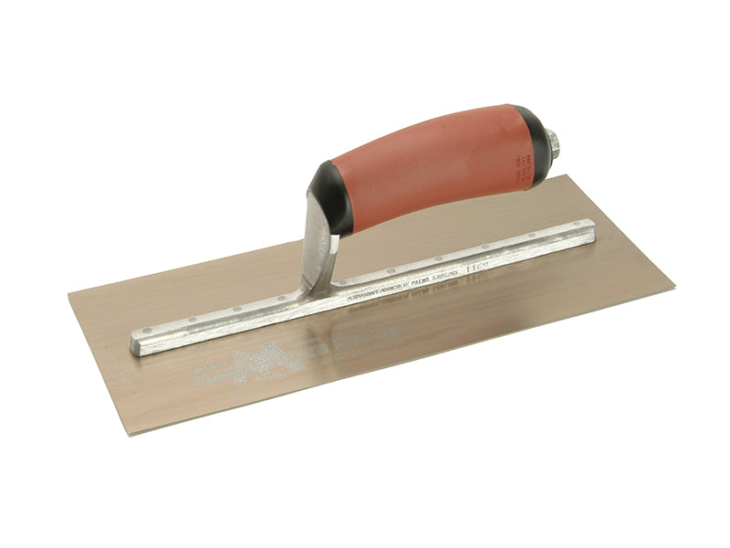 Marshalltown MPB1GSD MPB1GSD Pre-Worn PermaShape® Finishing Gold S/S Trowel DuraSoft® 11 x 4.1/2in