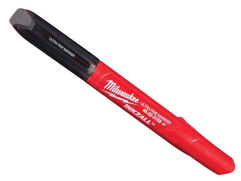 Milwaukee 48223154 INKZALL� Ultra Fine Tip Marker Black (Pack 4)