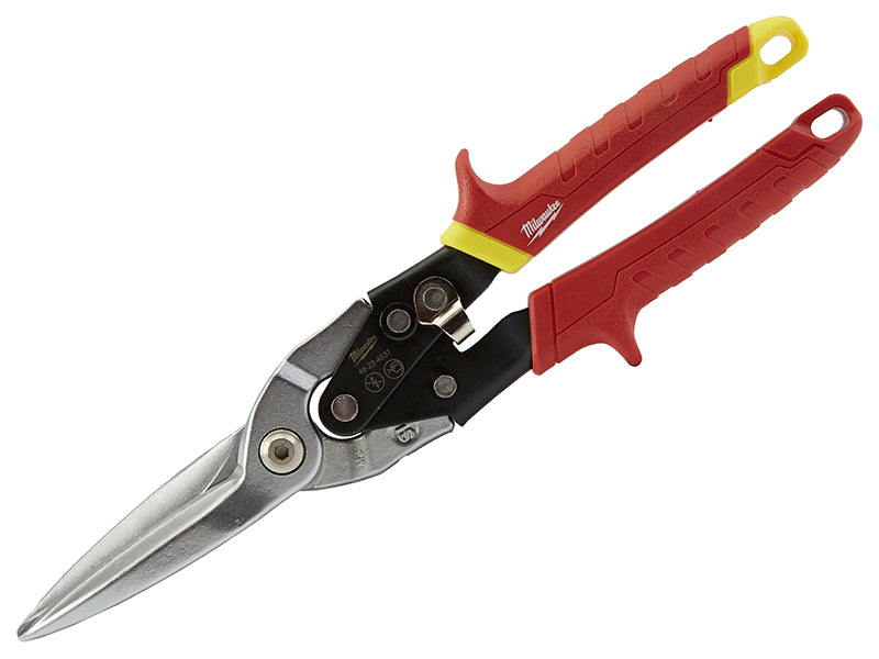 Milwaukee 48224537 Metal Aviation Snips Extra Long Straight Cut
