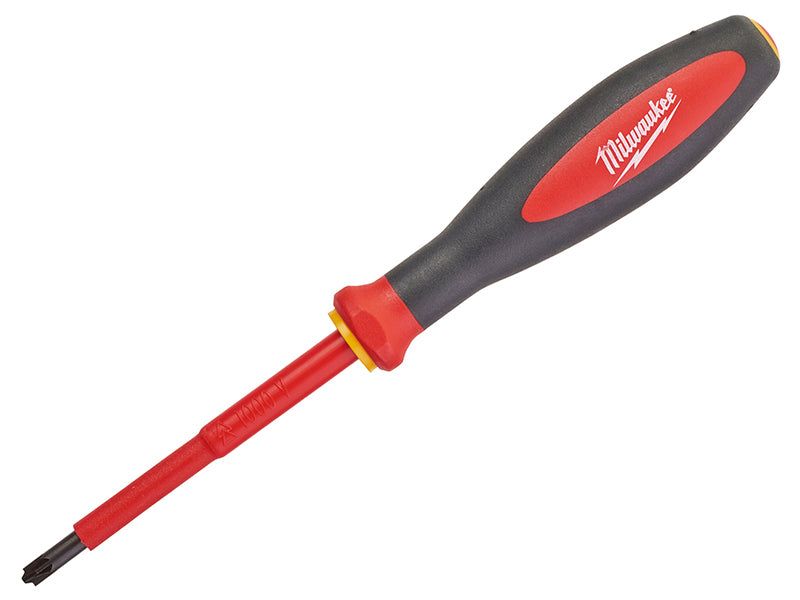 Milwaukee 4932464057 VDE Slotted/Pozidriv Screwdriver SL/PZ1 x 80mm