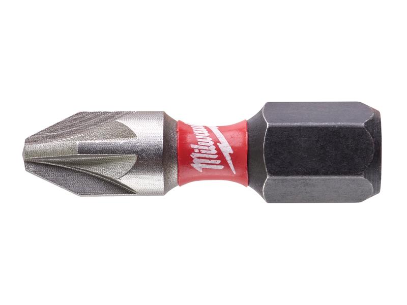 Milwaukee 4932472041 SHOCKWAVE™ Impact Duty Bits PZ2 x 25mm (Pack 25)