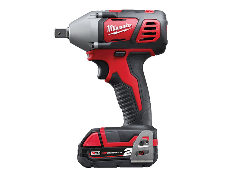 Milwaukee 4933443583 M18 BIW12-202C Compact 1/2in Impact Wrench 18V 2 x 2.0Ah Li-ion
