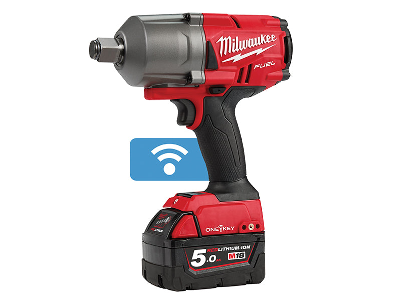 Milwaukee 4933459731 M18 ONEFHIWF34-502X FUEL™ ONE-KEY™ 3/4in Impact Wrench 18V 2 x 5.0Ah Li-ion
