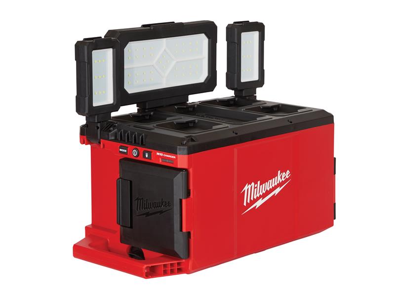 Milwaukee 4933478121 M18 POALC-0 PACKOUT™ Area Light/Charger 110/240V & Li-ion Bare Unit