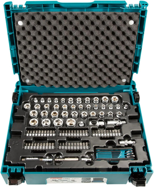 Makita E-08713 120 Piece Maintenance Set Supplied in a Makpac Case