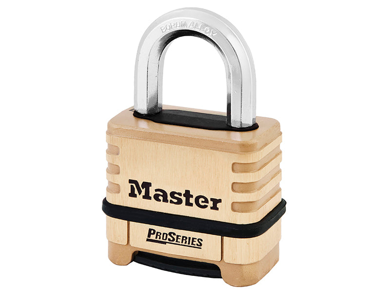 MasterLock 1175D ProSeries� Brass 4 Digit Padlock 57mm