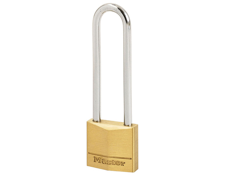 MasterLock 150EURDLJ Solid Brass 50mm Padlock 5-Pin - 64mm Shackle