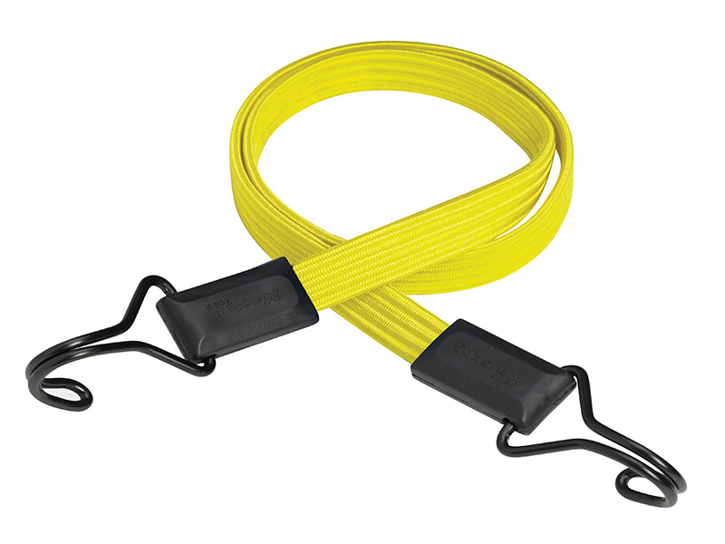 MasterLock 3226EURDAT Flat Bungee 100cm Yellow Double Hook