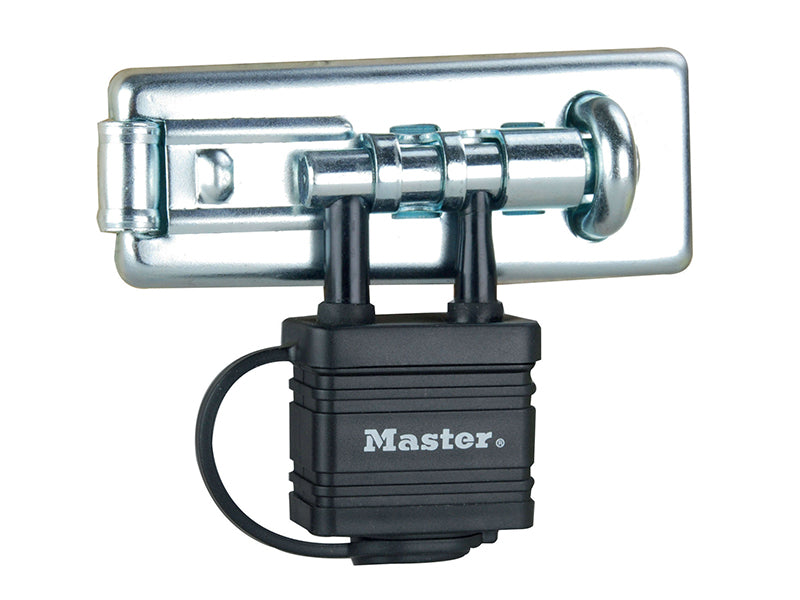 MasterLock 471EURD Bolt Hasp with Integrated Lock 110mm