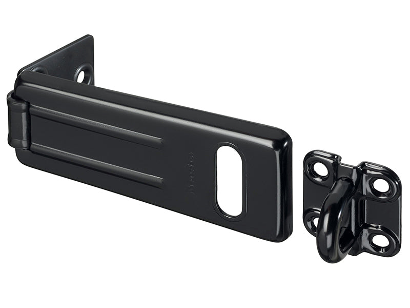MasterLock 704EURDBLK Wrought Steel Hasp Matt Black 115mm