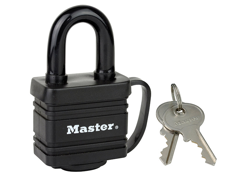 MasterLock 7804EURD Weather Tough� Black Finish 40mm Padlock