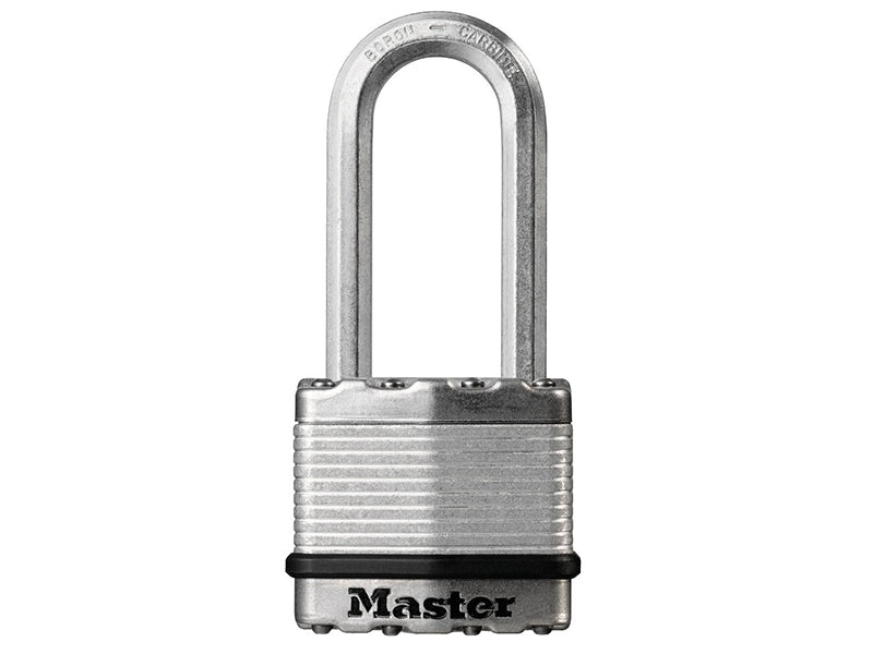 MasterLock M5EURDLH Excell� Laminated Steel 50mm Padlock 4-Pin - 51mm Shackle