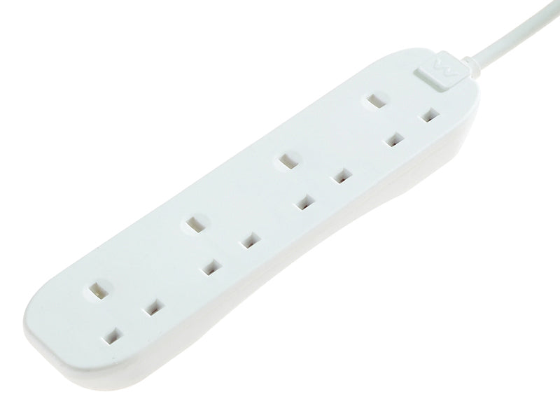 Masterplug BFG5N-MP Extension Lead 240V 4-Gang 13A White 5m