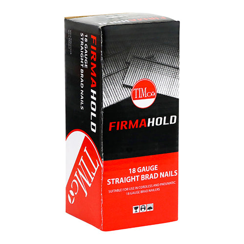 TIMCO FirmaHold Collated 18 Gauge Straight A2 Stainless Steel Brad Nails - 18g x 19 Box OF 5000 Pieces