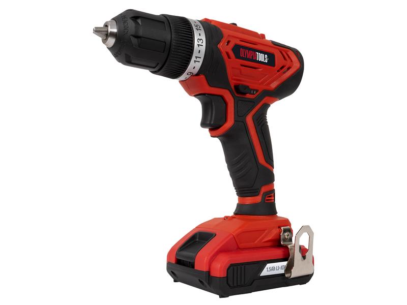 OlympiaPowerTools 09-010 Cordless Drill Driver 20V 1 x 1.5Ah Li-ion