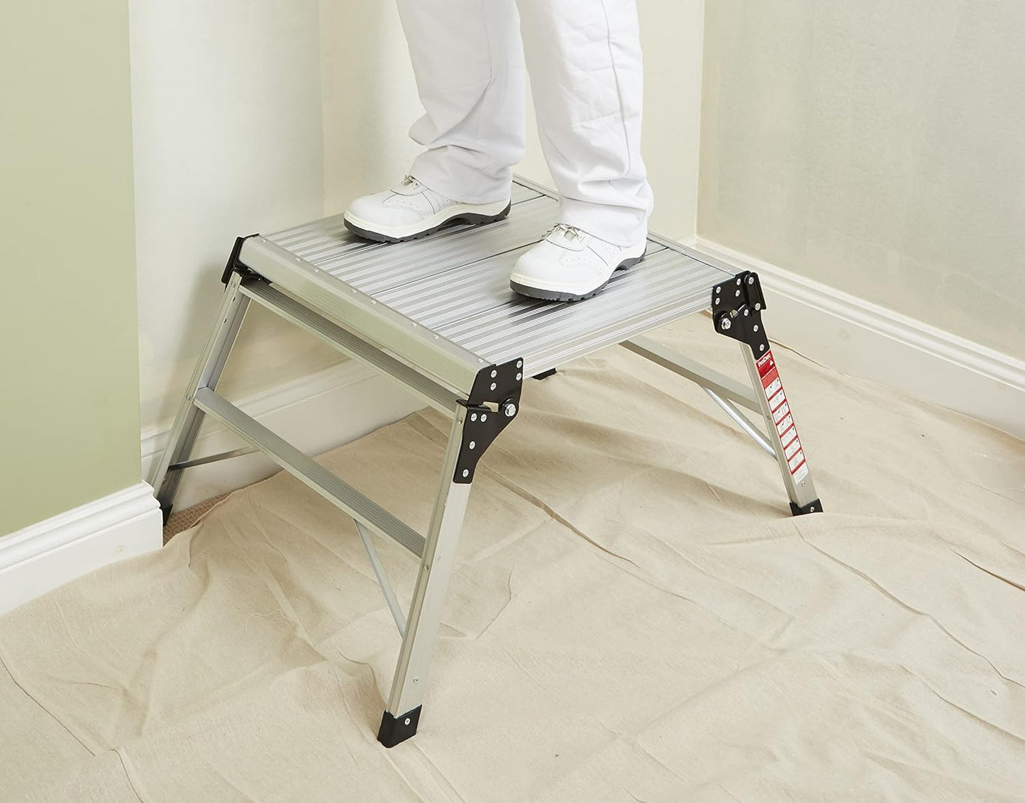 ProDec 600 mm x 600 mm Square Folding Aluminium Workstand/Hop-Up 500 mm Height