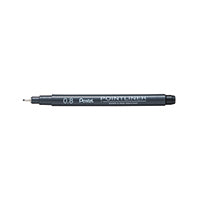 Pentel P/liner Pigmt Line 0.8 Blk 12