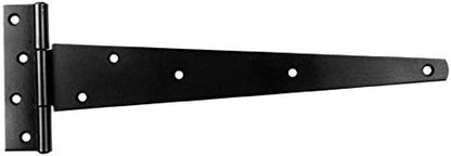 Perry 1 Pair Medium Tee Hinge Bright Zinc Plated / Black for gates shed doors