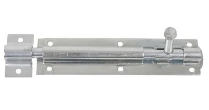 Perry No.923A Enclosed Tower Bolt Straight 200mm Zinc Plated