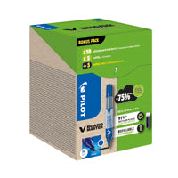 Pilot 10 Markers 10 Refill Blu Pk20