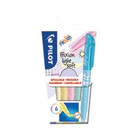 Pilot FriXion Lgt Highltr Pastel Pk6