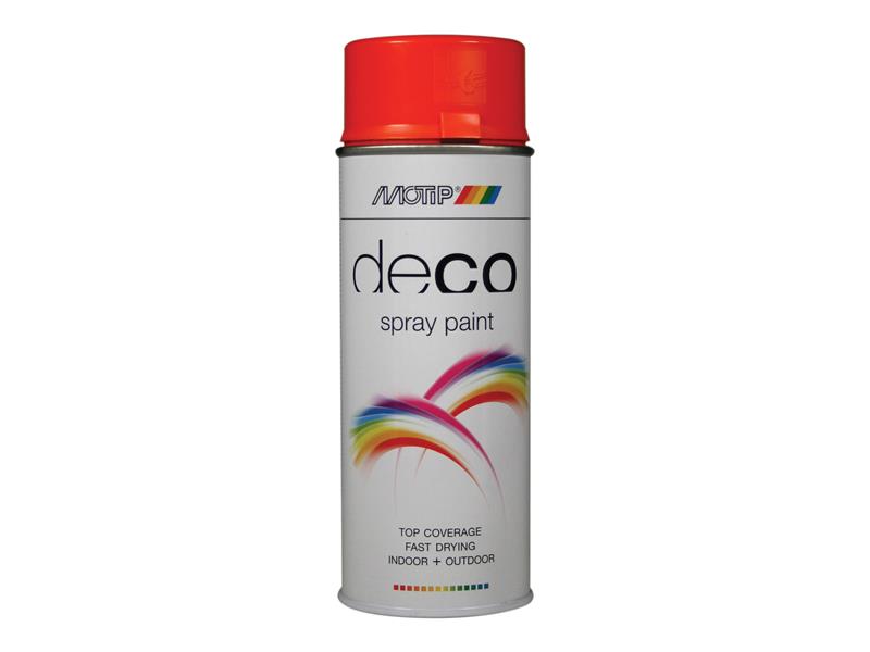 PlastiKote 01605 Deco Spray Paint High Gloss RAL 2004 Pure Orange 400ml