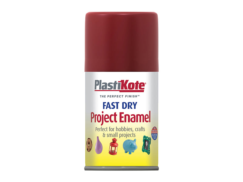PlastiKote 440.0001340.046 Fast Dry Enamel Aerosol Metallic Red 100ml