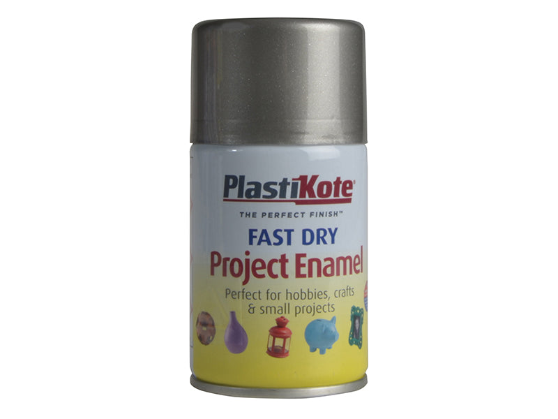 PlastiKote 440.0001590.046 Fast Dry Enamel Aerosol Pewter 100ml