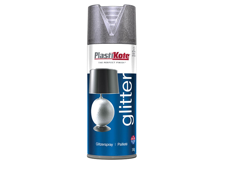 PlastiKote 440.0000173.076 Glitter Effect Spray Silver 400ml
