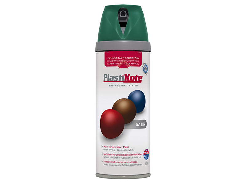 PlastiKote 440.0022112.076 Twist & Spray Satin Hunter Green 400ml