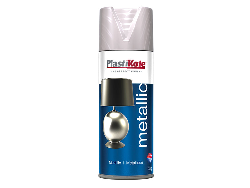 PlastiKote 440.0004402.076 Metallic Spray Brushed Nickel 400ml