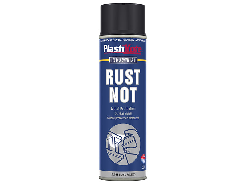 PlastiKote 440.0000783.077 Rust Not Spray Gloss Black 500ml