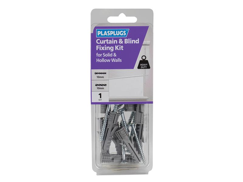 Plasplugs KCB105 Curtain Pole & Blind Fixing Kit