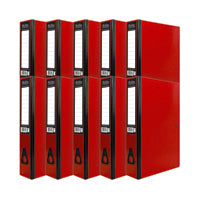 Pukka Brights Box File FC Red Pk10