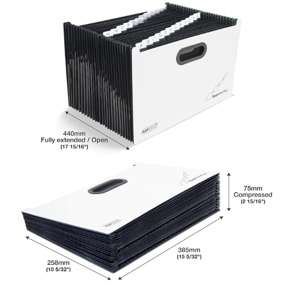 Rapesco 1622 SupaFile Plus A4+ Desktop Expanding File Organiser 26-Part