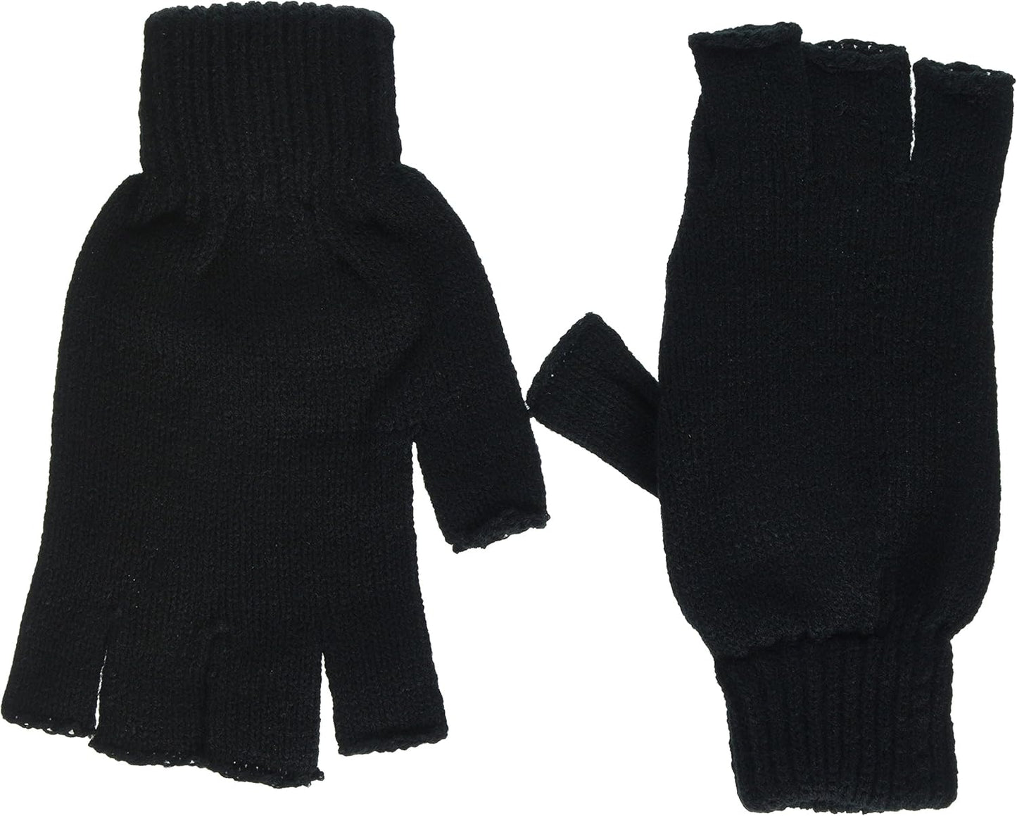 Regatta Men's Fingerless Mitt Gloves, Black (Black), Large