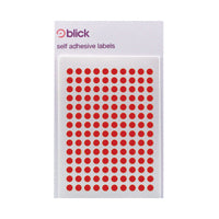 Blick Coloured Lbls 5mm Red Pk19600