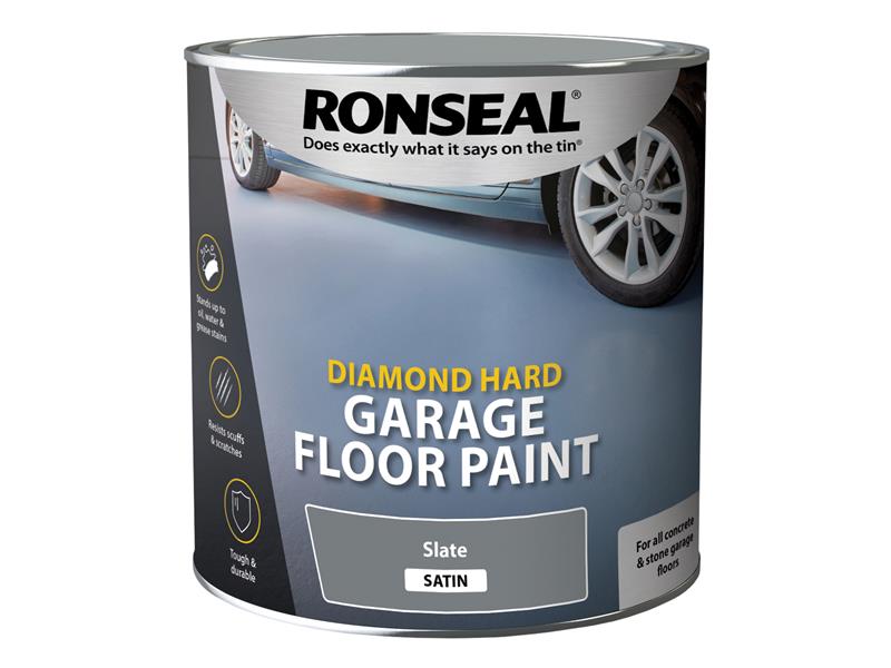 Ronseal 35761 Diamond Hard Garage Floor Paint Slate 2.5 litre