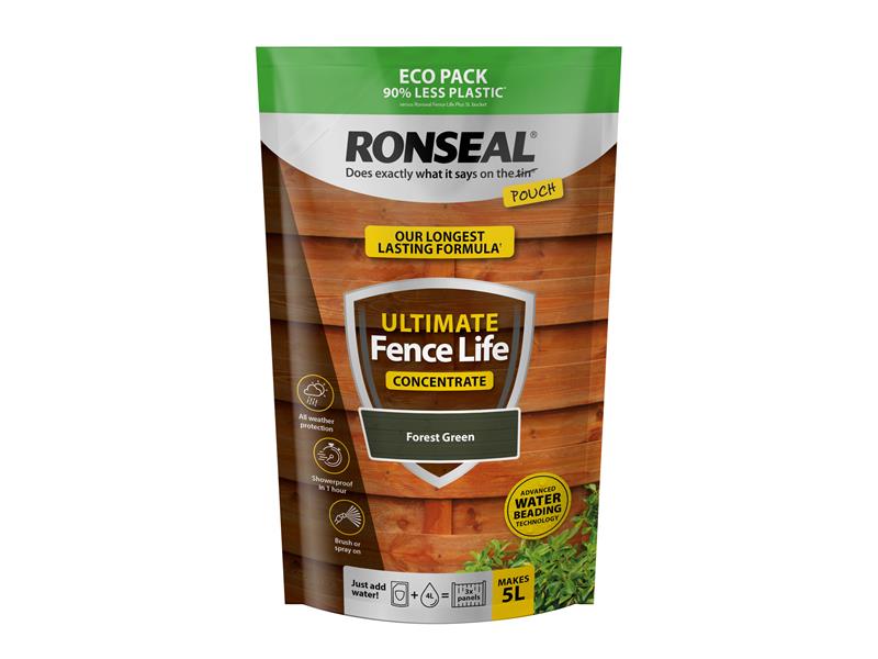 Ronseal 39386 Ultimate Fence Life Concentrate Forest Green 950ml