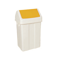 50L Swing Bin White/Yell 330353