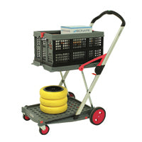 Clax Folding Trolley and Box Gry/Rd