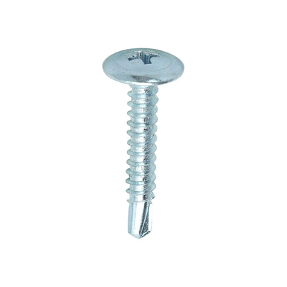 TIMCO Self-Drilling Wafer Head Silver Screws - 4.2 x 25 Box OF 1000 - 00025WHSD