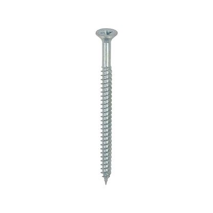 TIMCO Twin-Threaded Countersunk Silver Woodscrews - 8 x 2 1/2 Box OF 200 - 08212CWZ
