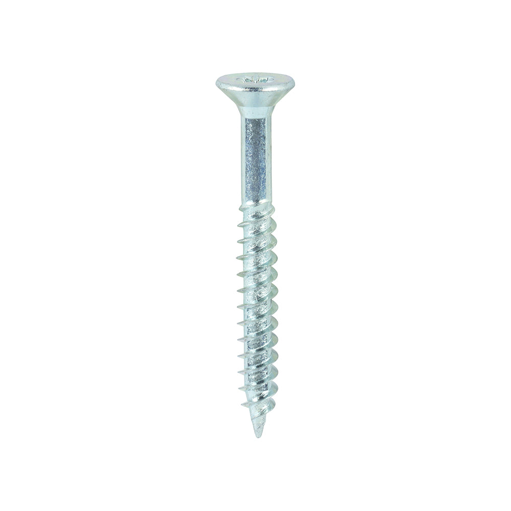 TIMCO Twin-Threaded Countersunk Silver Woodscrews - 10 x 1 3/4 Box OF 200 - 10134CWZ