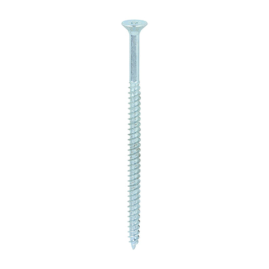 TIMCO Twin-Threaded Countersunk Silver Woodscrews - 10 x 3 1/2 Box OF 100 - 10312CWZ